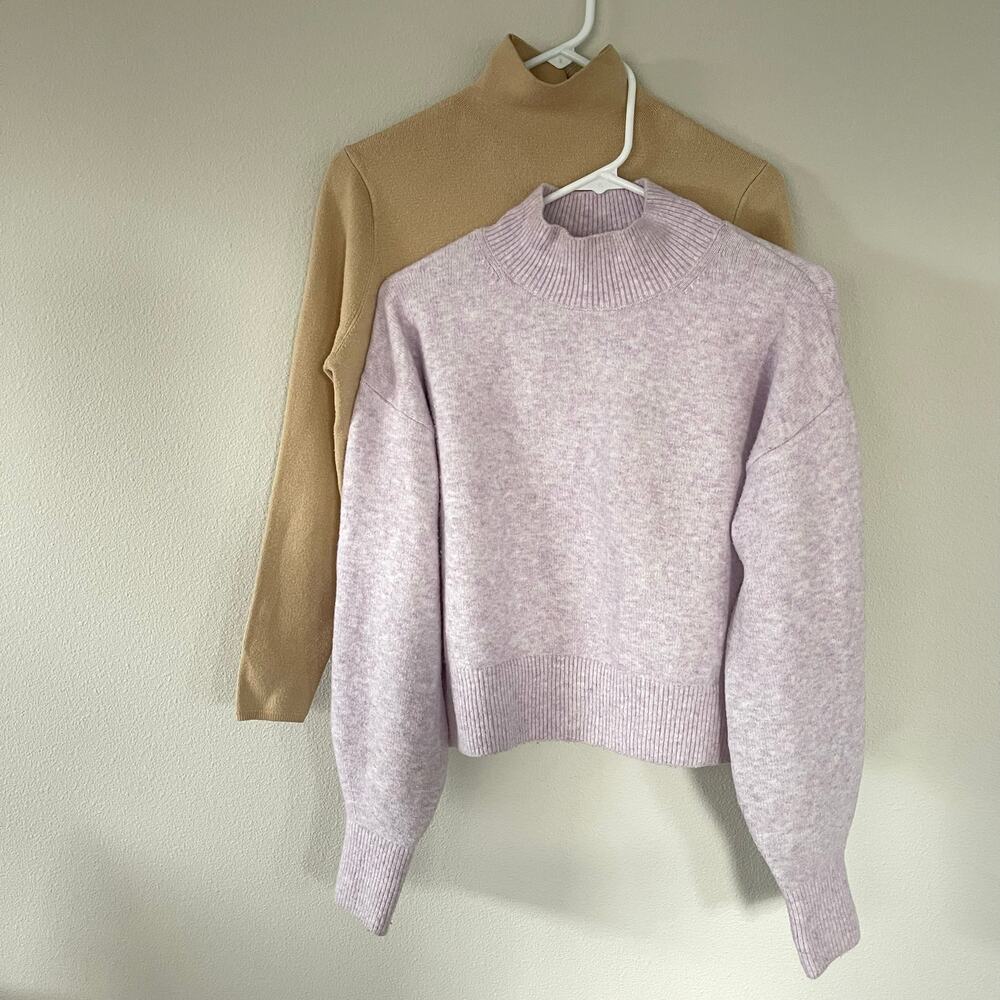& Other Stories 2 Sweater Bundle Mockneck Wool (XS)
